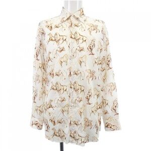 Etro 41 Equestrian Print Shirt 100% Cotton